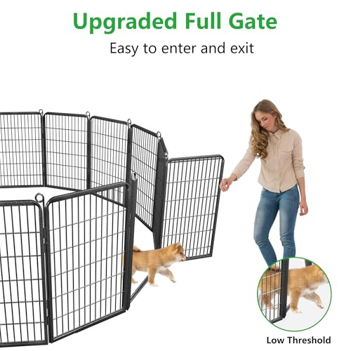32" Height 10 Panels Metal Dog Playpen X96567