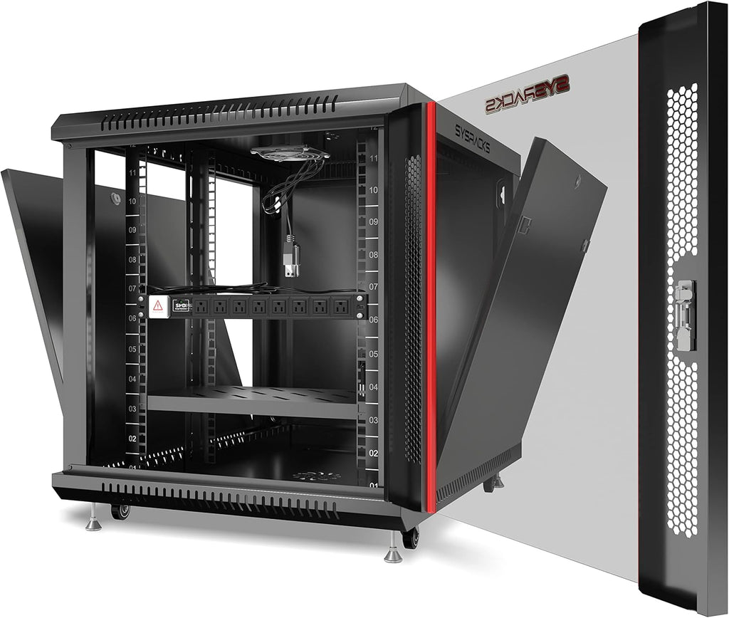 12 U 35 Inch Deep Locking Server Rack Cabinet L2952