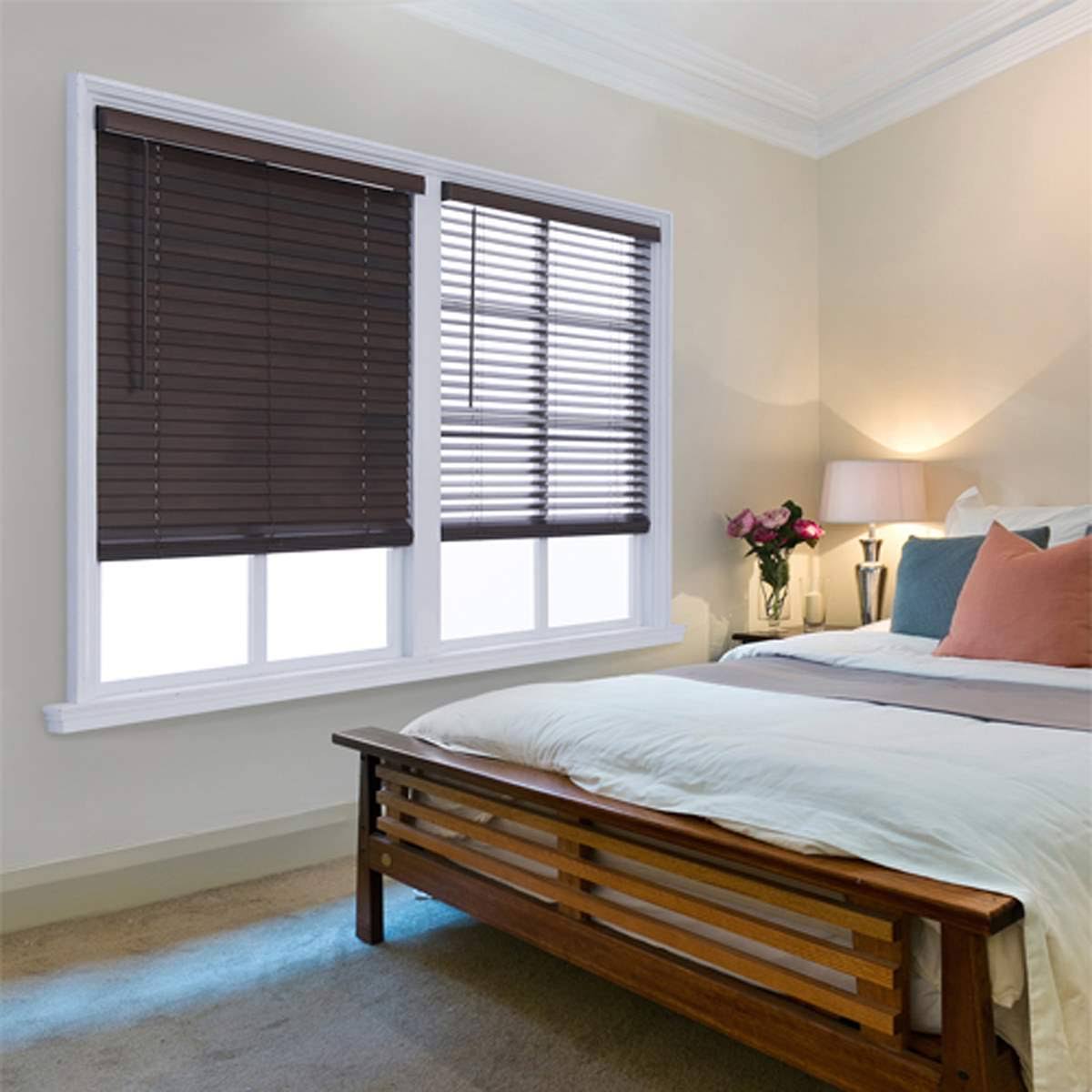Distressed Grey Faux Wood Cordless Blinds U8911