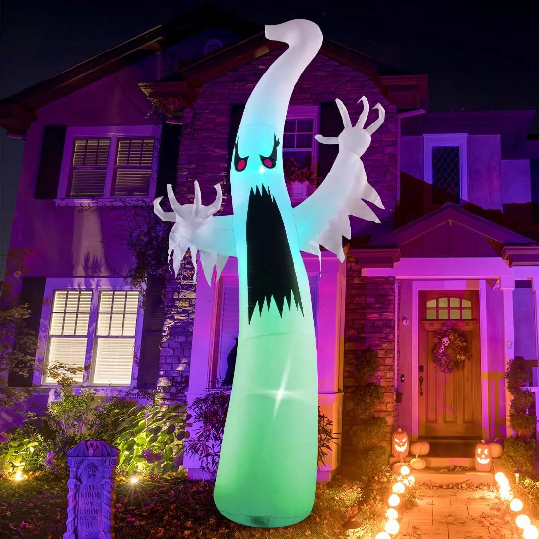 12 FT Halloween Inflatable Ghost with LED Lights T915622