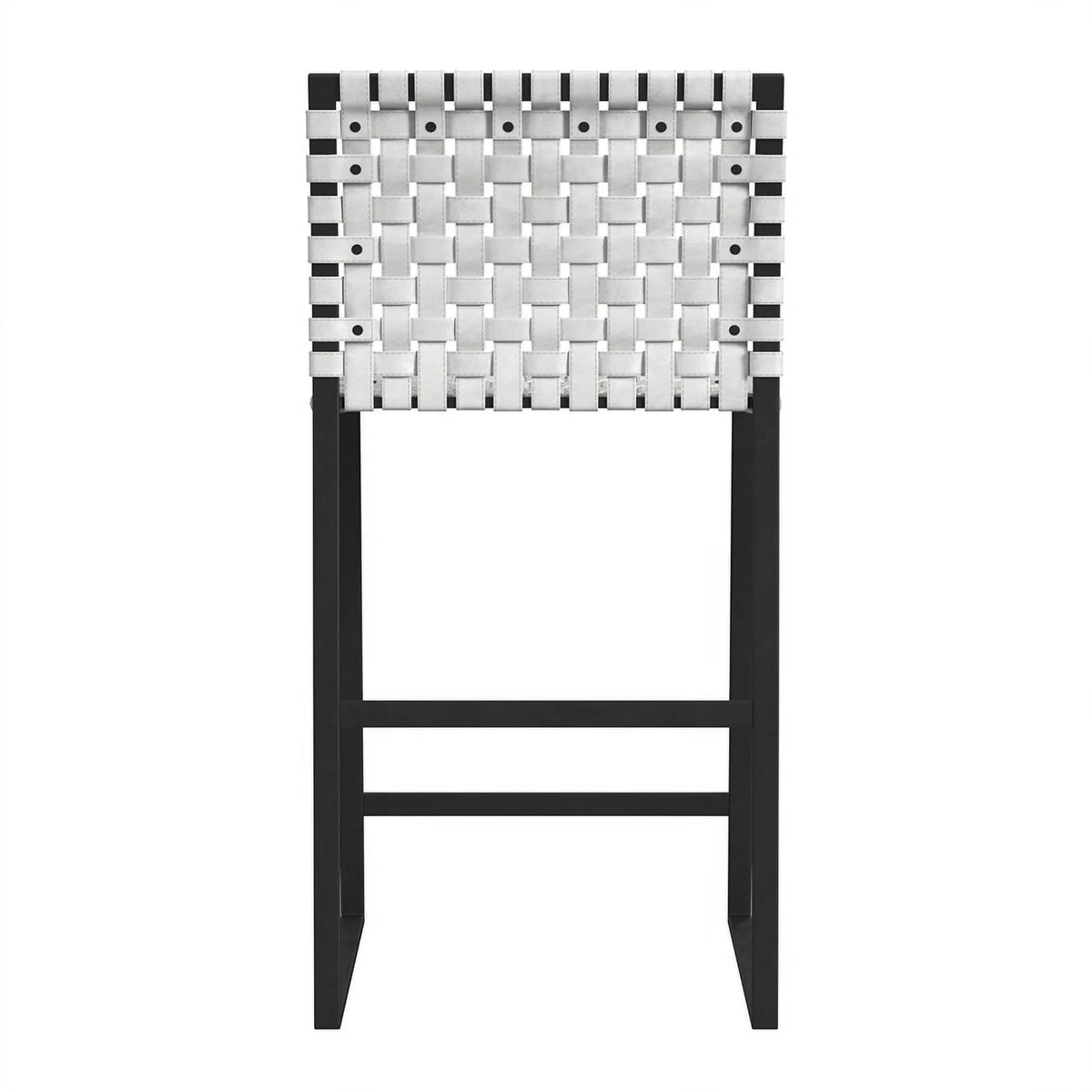Woven Leather Counter Stool C215