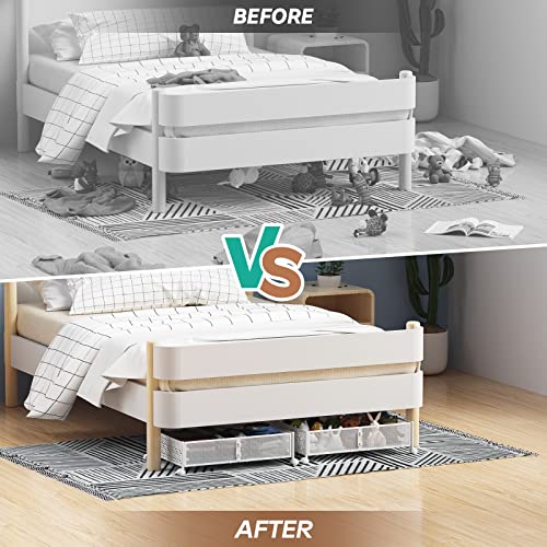 Under Bed Storage Containers with Wheels -4Pack H8970