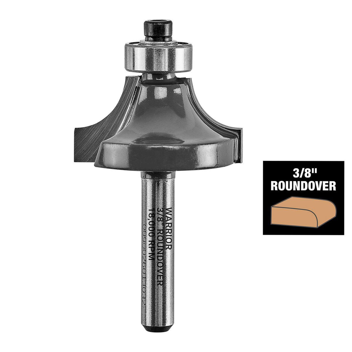 Roundover Router Bit Set, 4-Piece V491965
