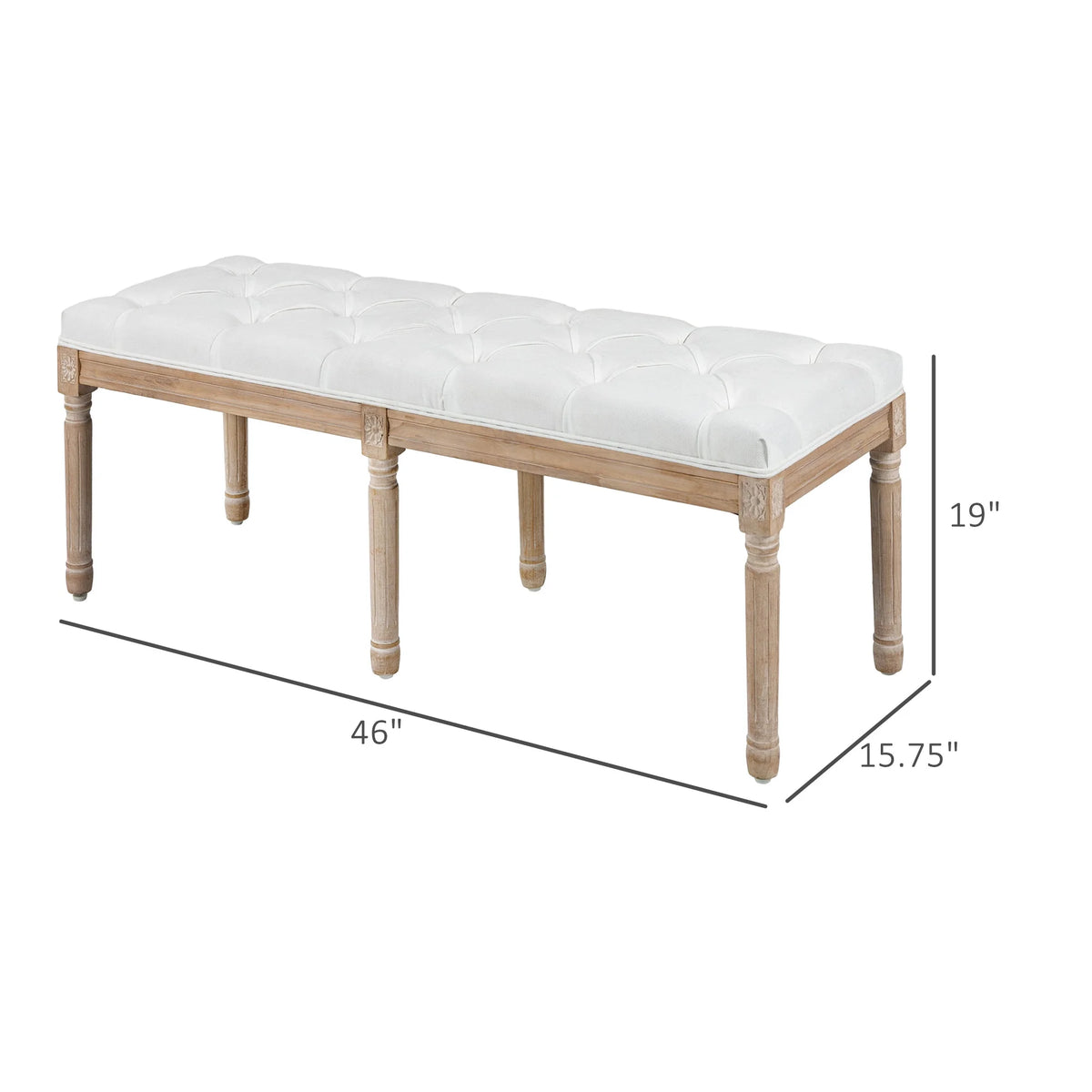 46" Upholstered Bed Bench O7024