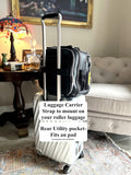 Aviation Flight Bag with Exterior Pockets and Zipper Storage U39524