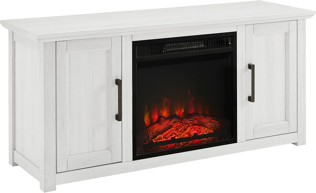 Dark Walnut TV Stand with Electric Fireplace R167617