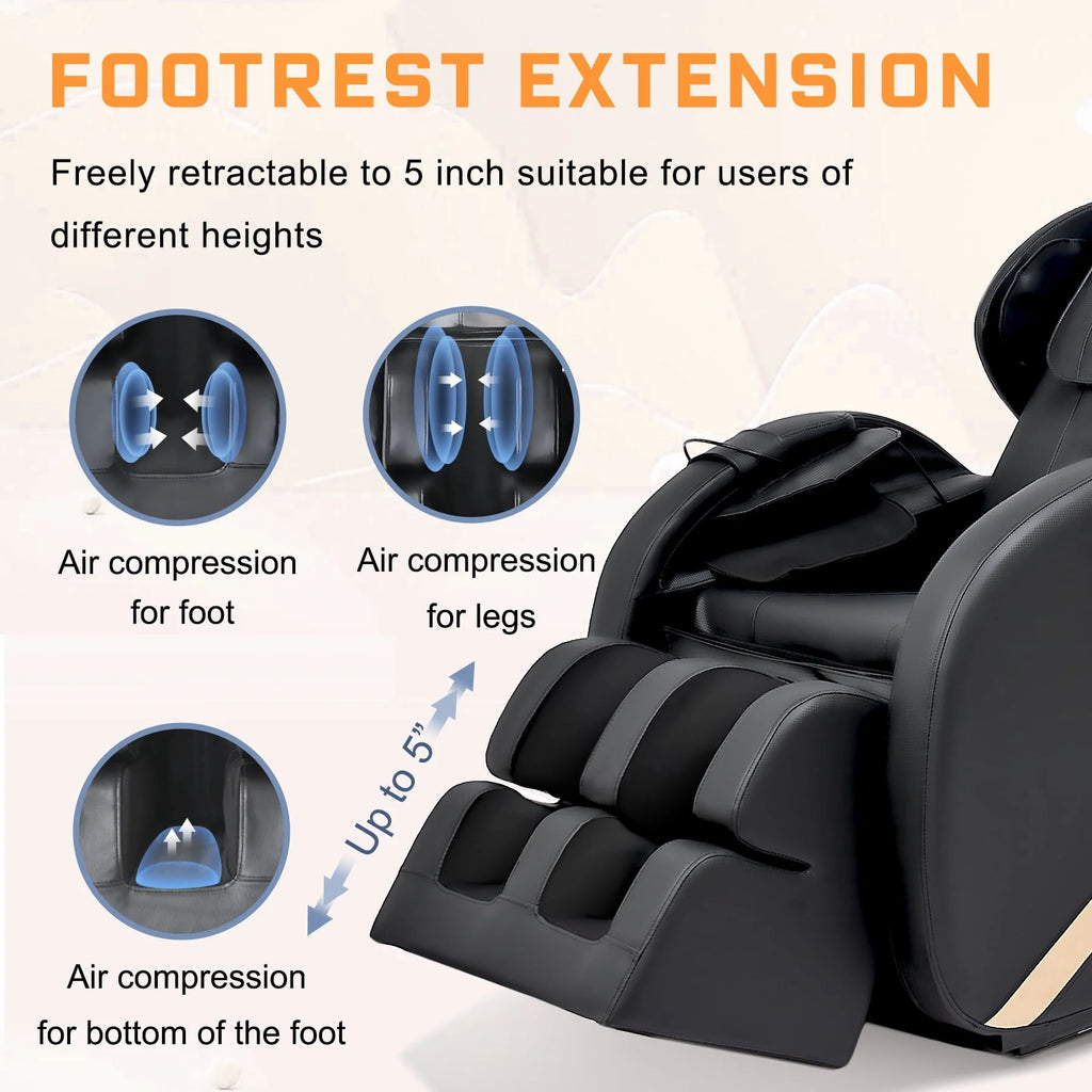 Small Zero Gravity Full Body Massage Chair with Heating and Airbags E126864