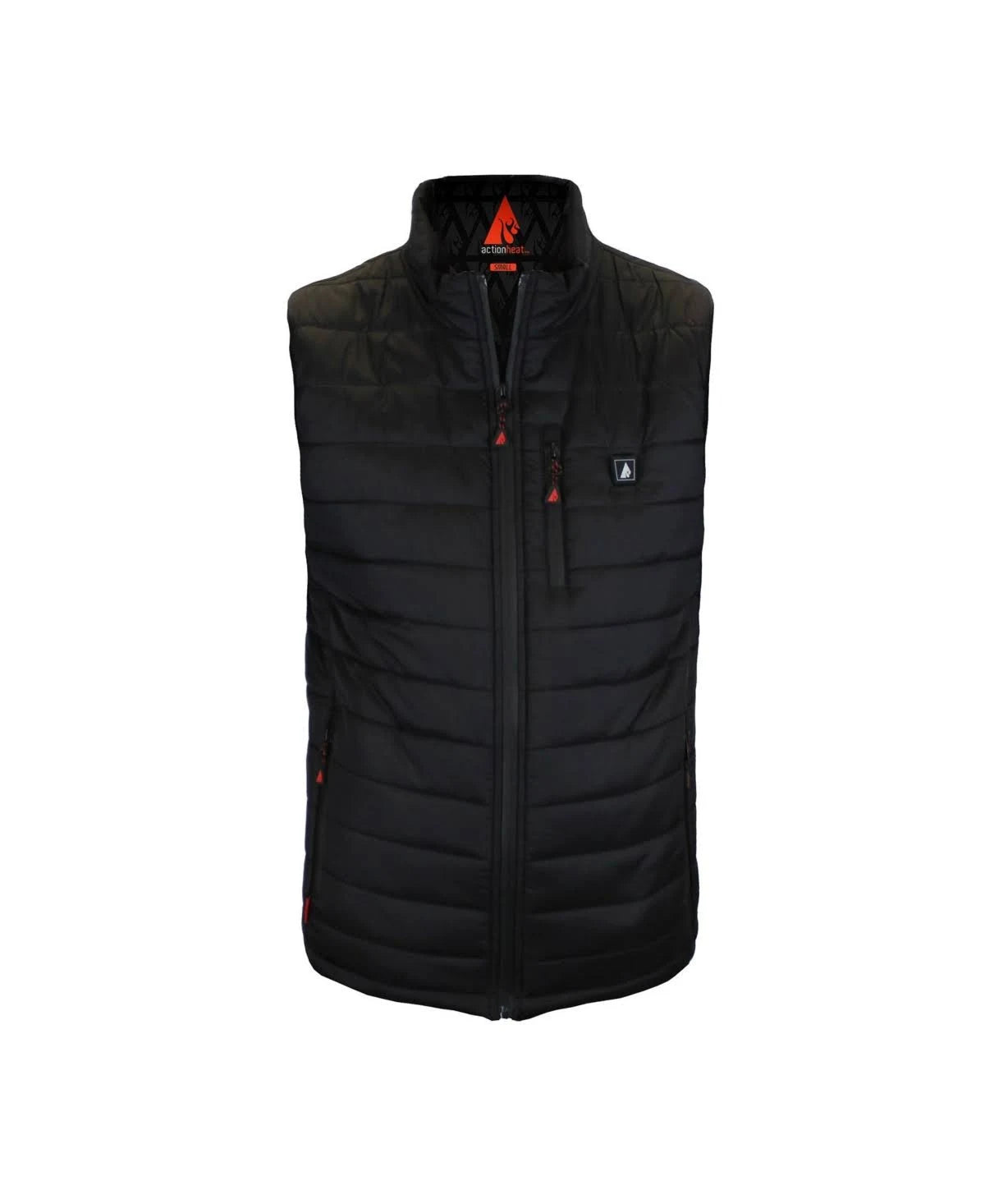 Black Heated Insulated Puffer Vest Y105