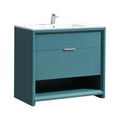 40″ Teal Green Bathroom Vanity W755