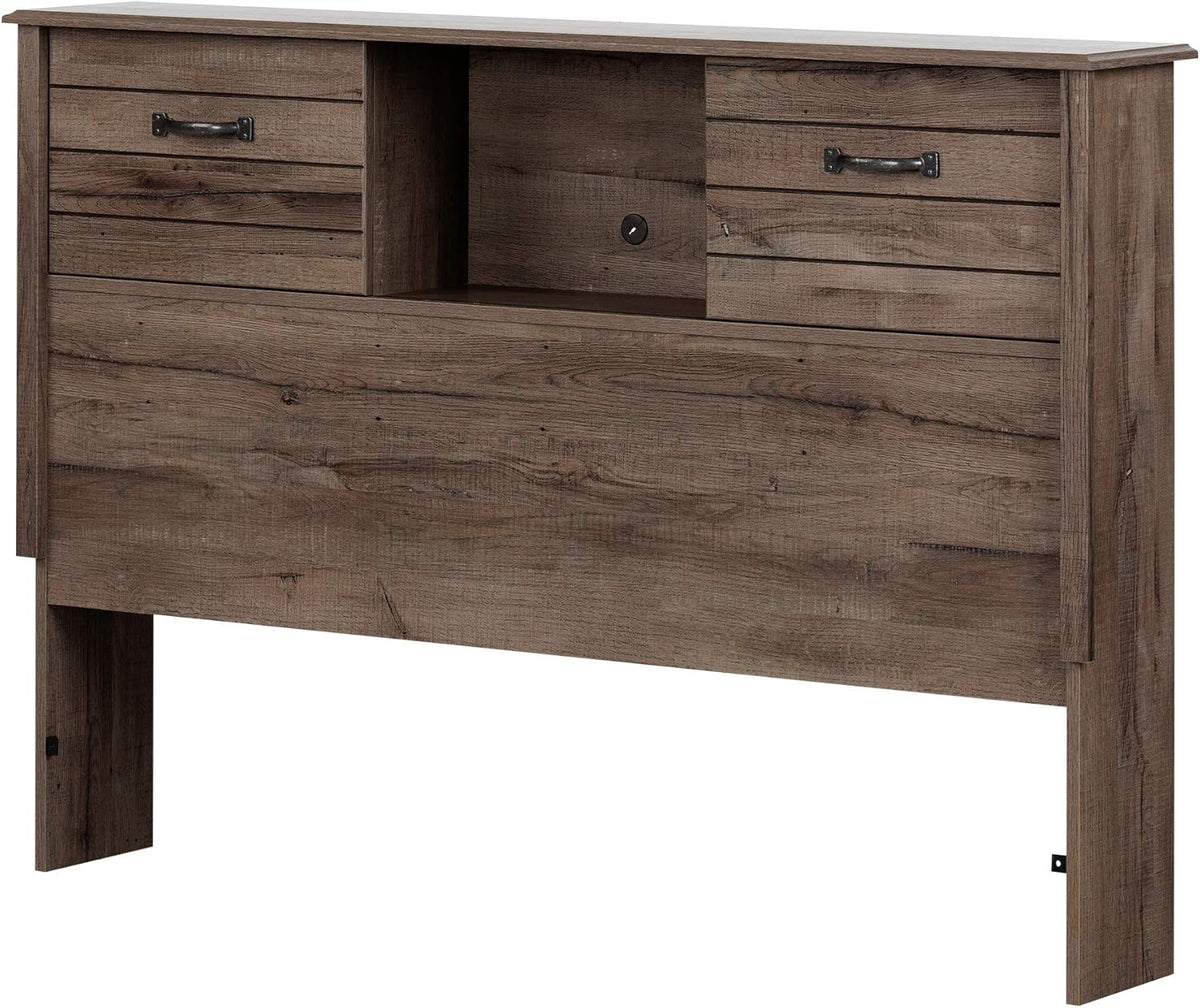Full Bookcase Headboard Fall Oak M9803