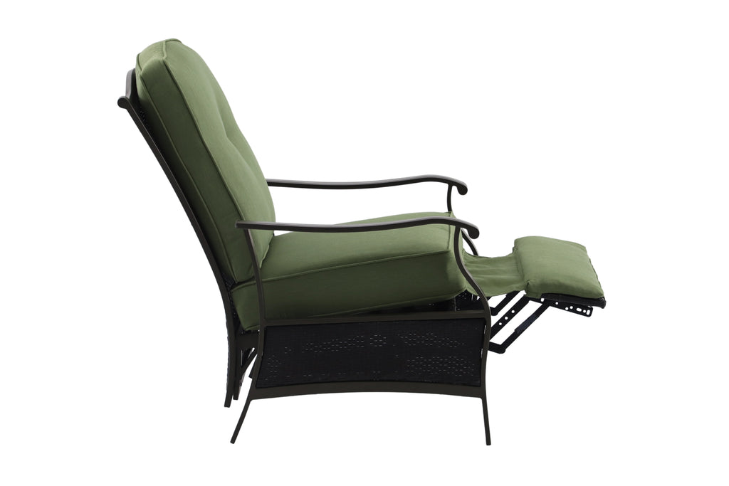 Green Steel Outdoor Recliner L9706