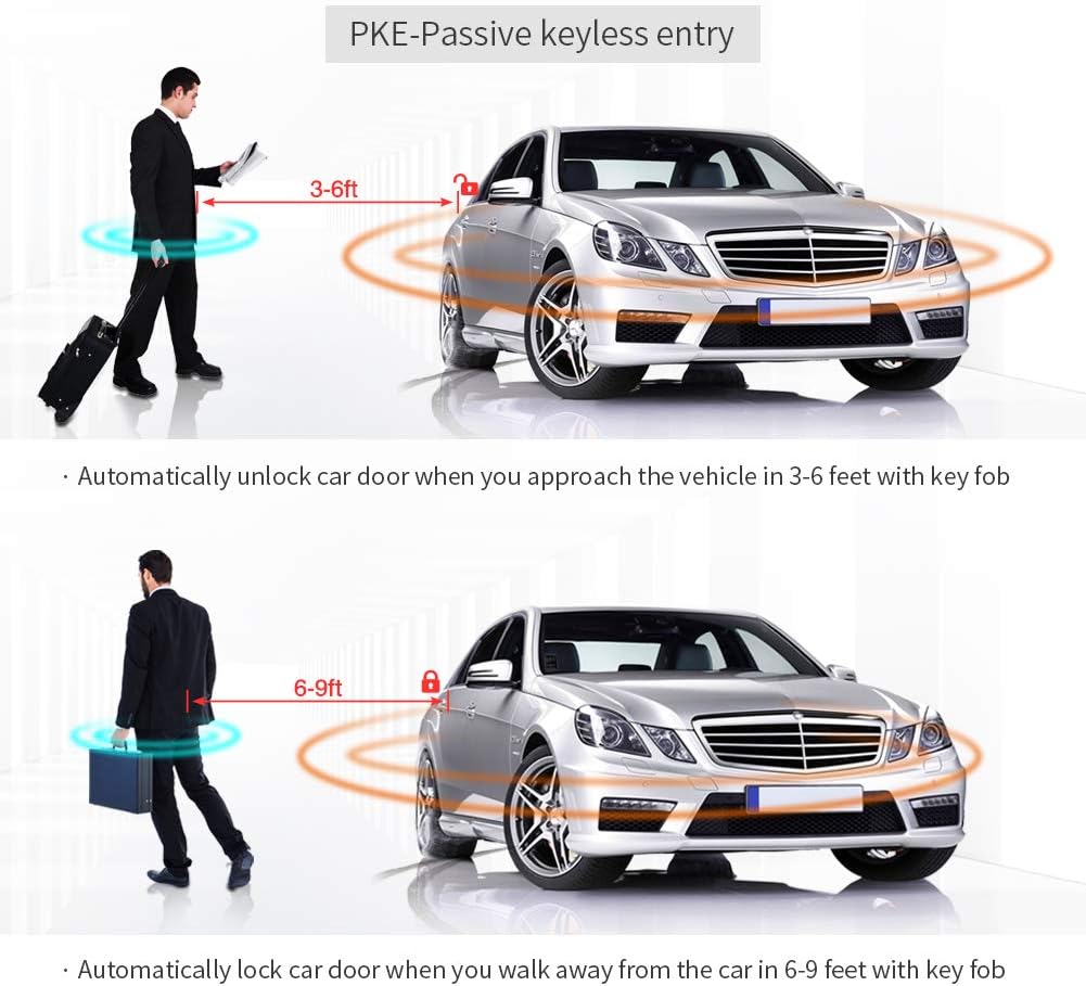 Rolling Code Car Alarm System with Keyless Entry Push Start N91878