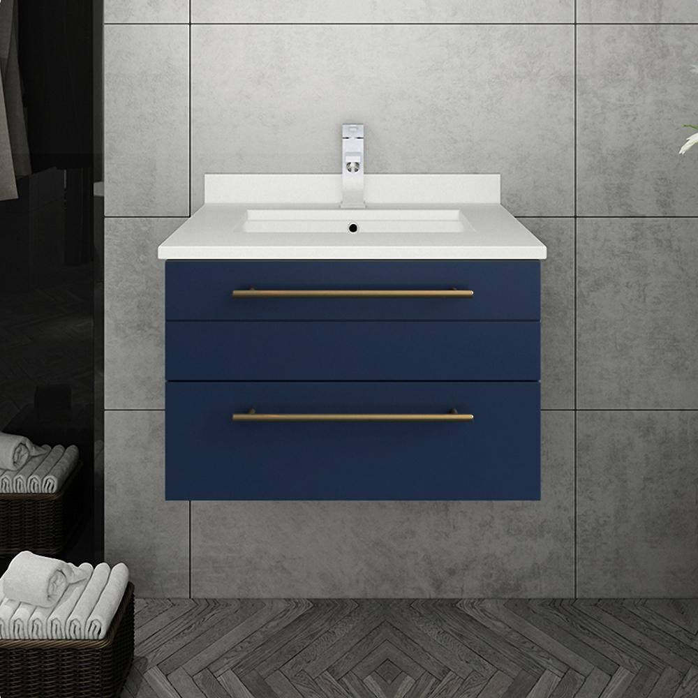 Espresso Wall Hung Undermount Bathroom Cabinet T870872