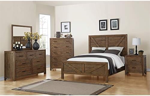 King Bed Solid Wood W43289