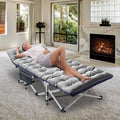 Folding Camping Cot with Mattress 75"x28" S715