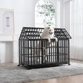 48 Inch Metal Dog Crate with Removable Trays X480643