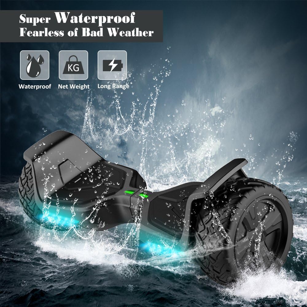 8.5'' All Terrain Off-Road Hoverboard with Bluetooth Speaker, LED Lights L916977