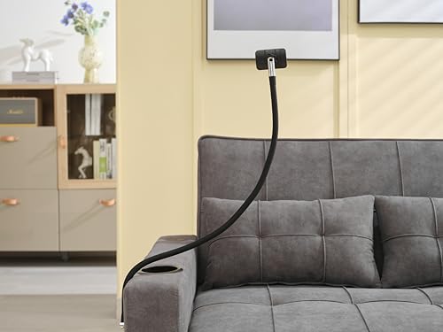 Green Convertible Sleeper Sofa Bed with USB Charging Cupholders D321559