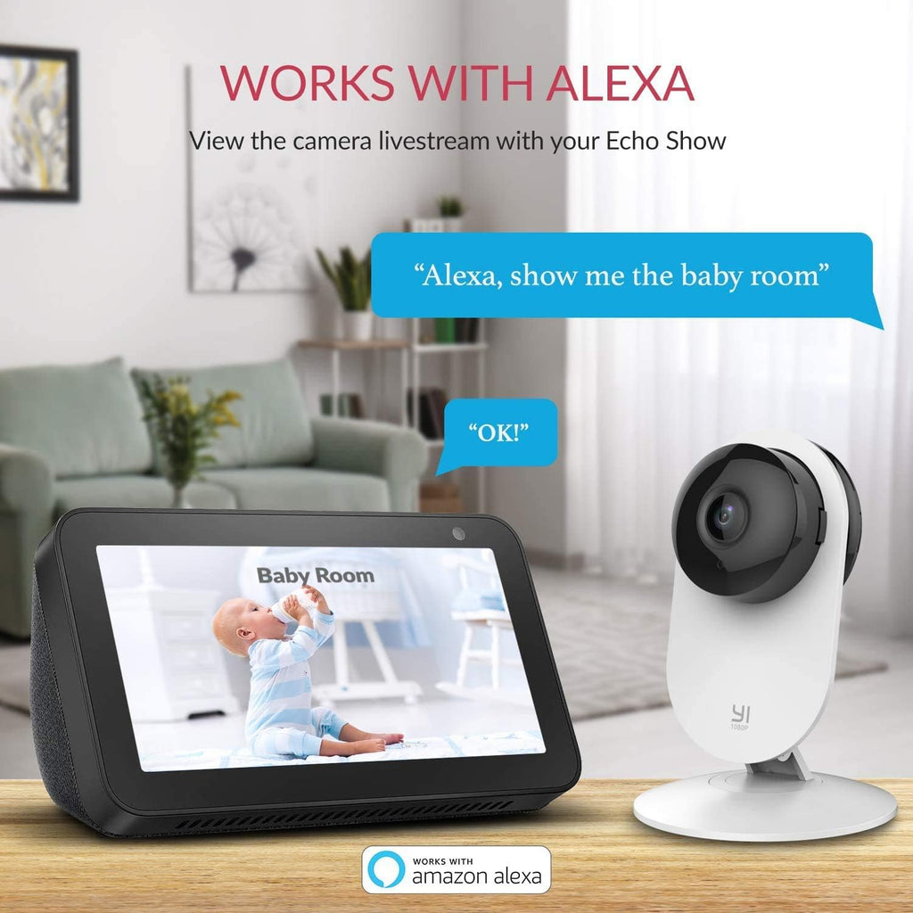 1080p WiFi Indoor Security Camera with Night Vision A376782