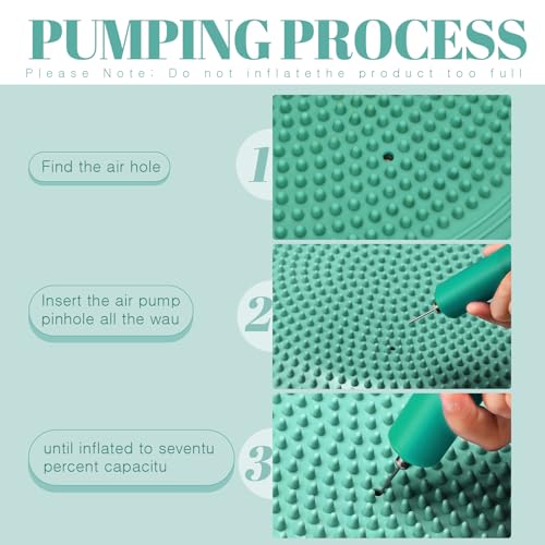 8 Pcs Inflated Wobble Cushion with Needle Pump J1973