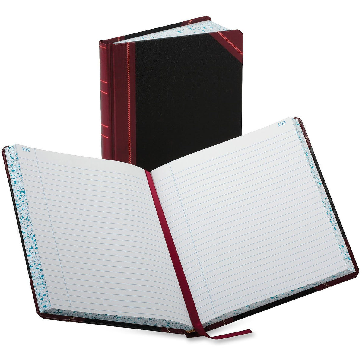 Record/Account Book, Record Rule, Black/Red, 300 H428964