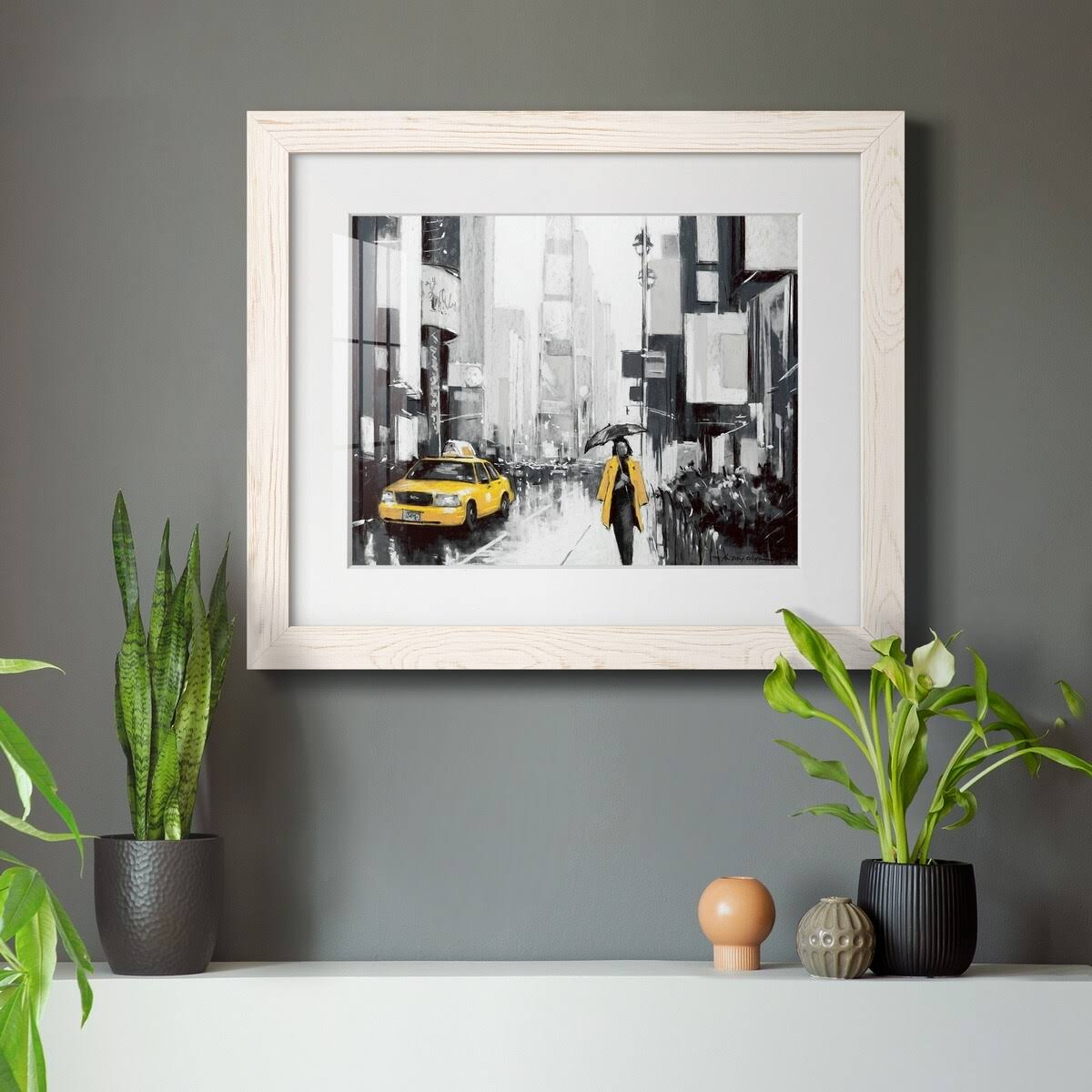Premium Framed Canvas - Grey S465