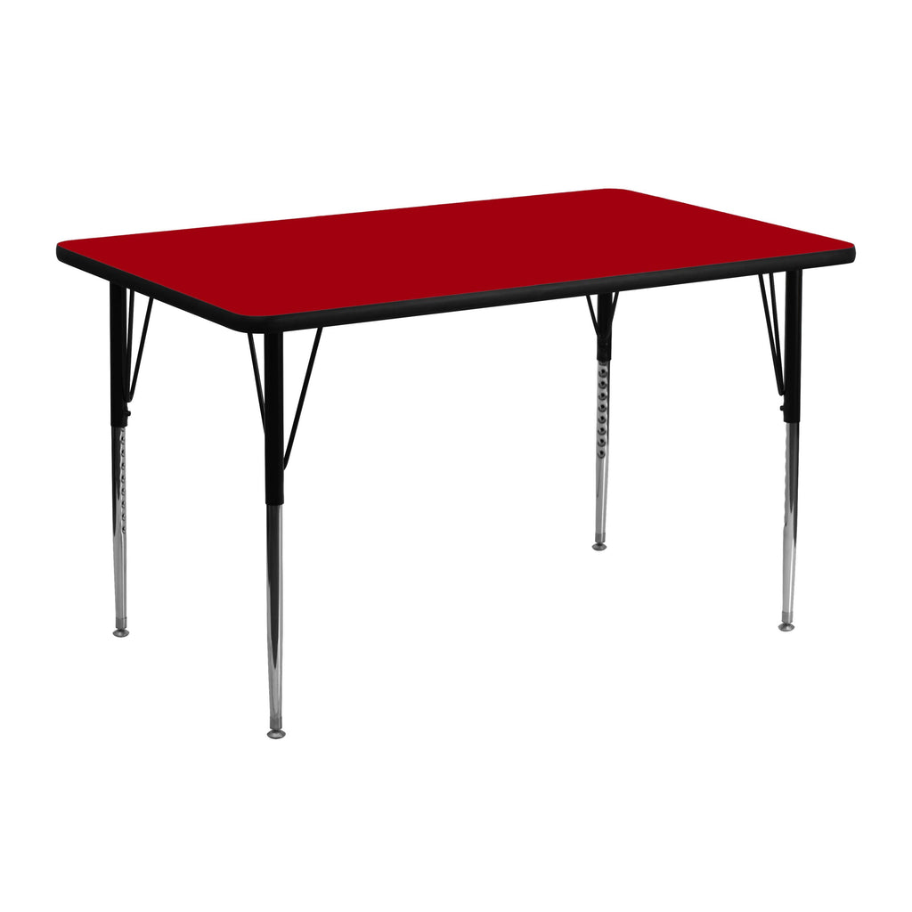 Red Thermal Laminate Activity Table W367340