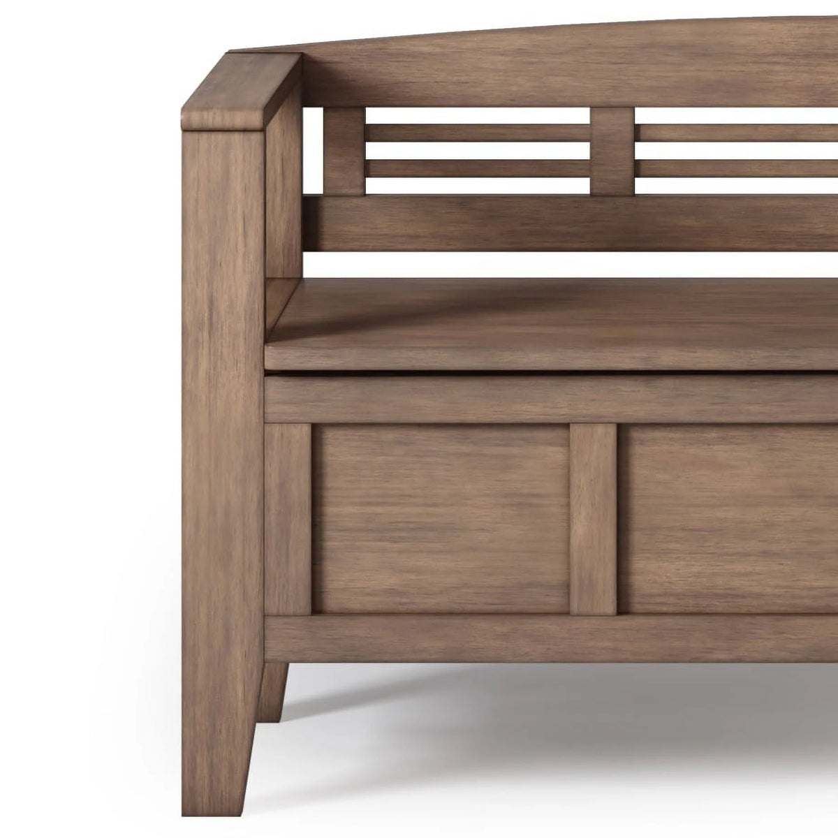 Rustic Natural Aged Brown Storage Bench I992