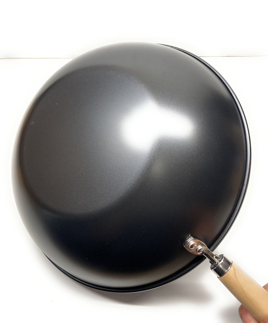 14" Non Stick Cast Wok with Wood Handle A3067