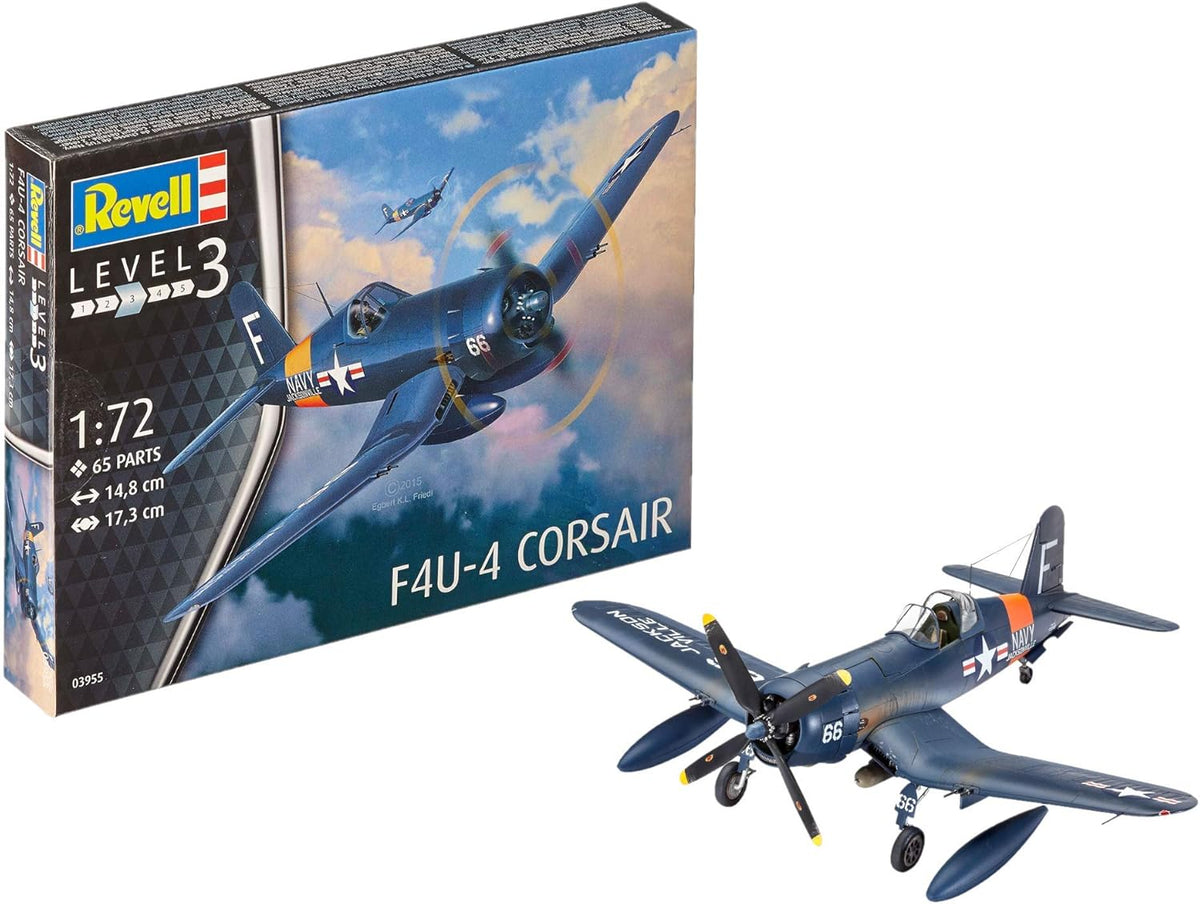 14.8 cm length 17.3 cm spanwidth F4U-4 Corsair Model Kit P480