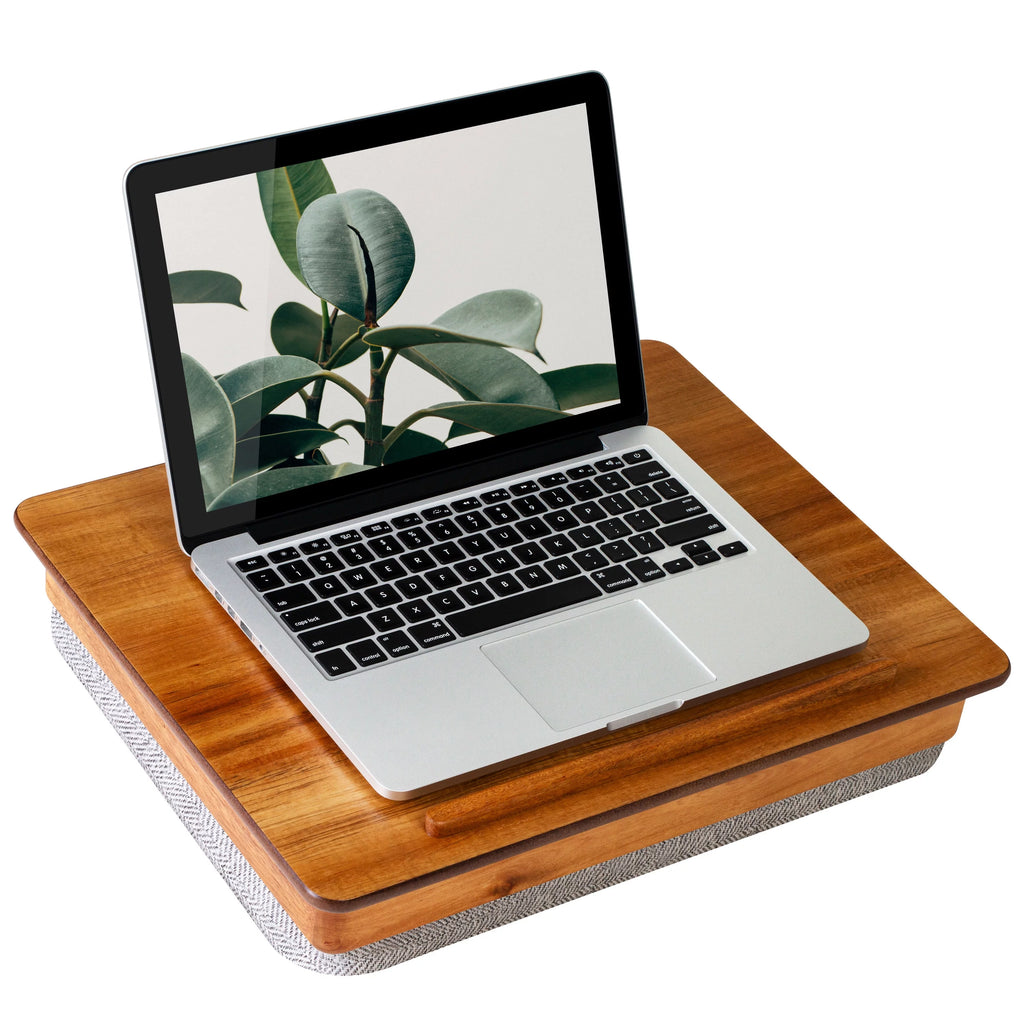 Natural Acacia Wood Lap Desk with Storage D883061