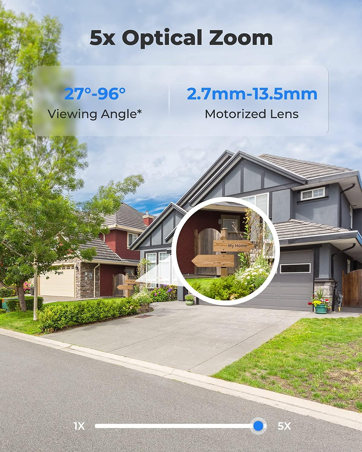 4K PoE Security Camera with 5X Optical Zoom J774