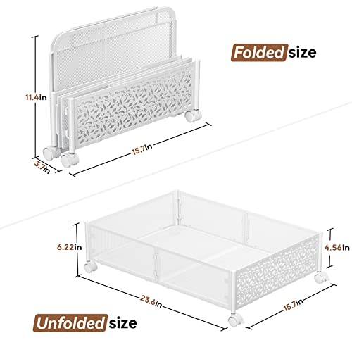 Under Bed Storage Containers with Wheels -4Pack H8970