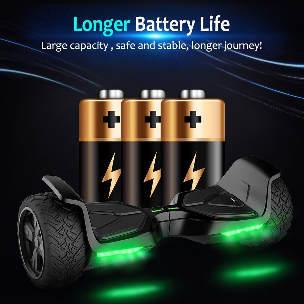 8.5'' All Terrain Off-Road Hoverboard with Bluetooth Speaker, LED Lights L916977