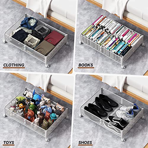 Under Bed Storage Containers with Wheels -4Pack H8970