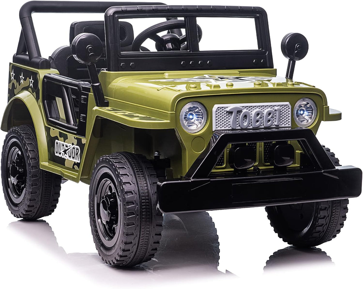 12V Kids Ride On Truck Car with LED Lights Openable Doors E171101