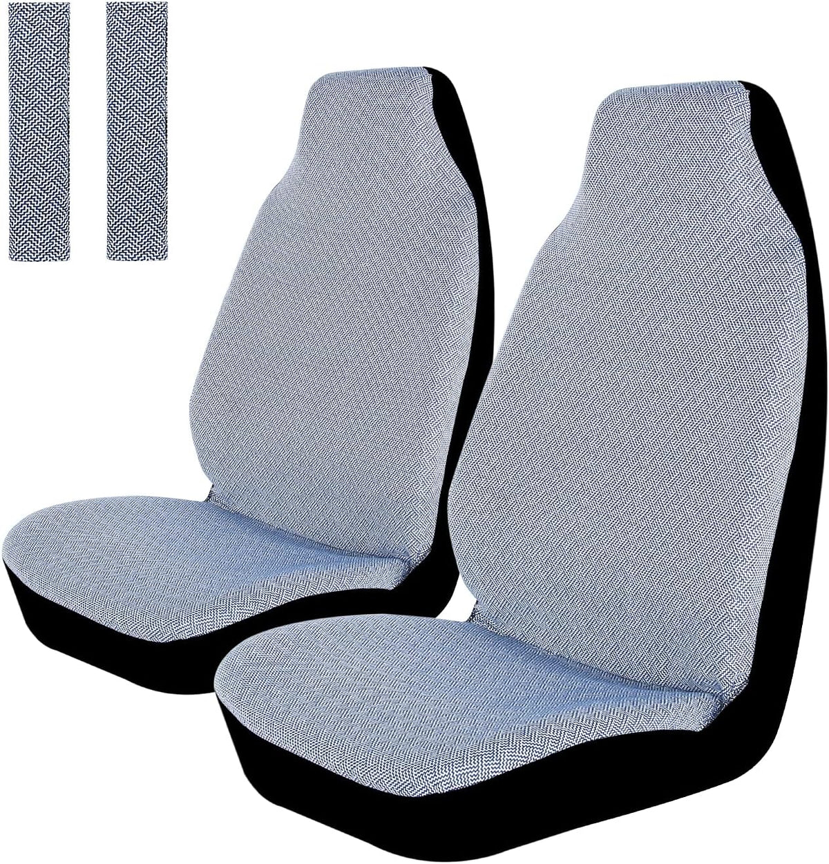 Colorful 4pc Front Seat Covers with Seat-Belt Pad Protectors Q561