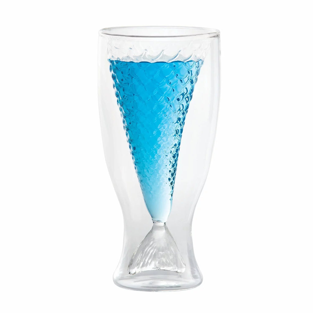 Mermaid Glass Set of 4 Drinking Glasses, 9 Ounces B192