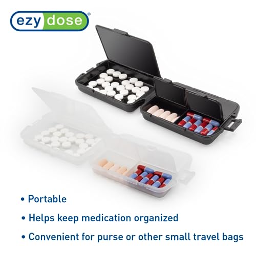 Gray Magnetic Pill Case with 7 Compartments C73387
