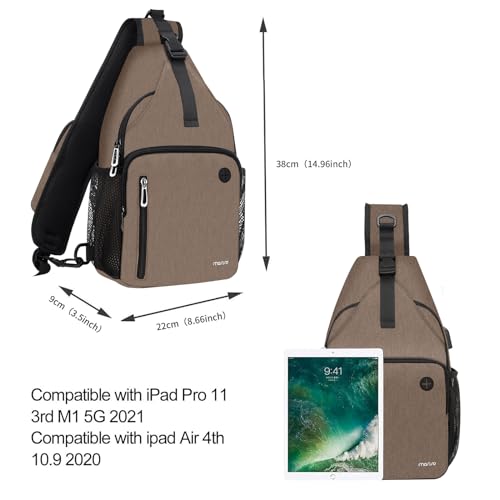 Sling Backpack Bag with USB Charging Port Z27402