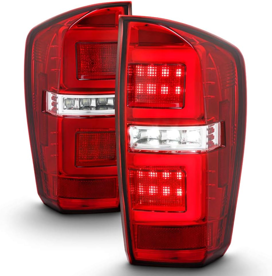 For 2016-2019 Toyota Tacoma Black Housing Full LED Tail Lights R98569