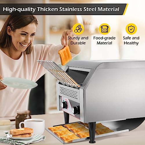 Conveyor Toaster 450 Slices/Hour 2600W Heavy Duty Commercial Toaster W866