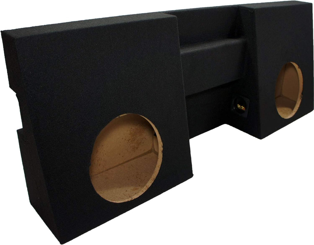 Compatible with 2005-UP Toyota Tacoma Double Cab Dual 10 Sub Box Enclosure & Amp Q934124