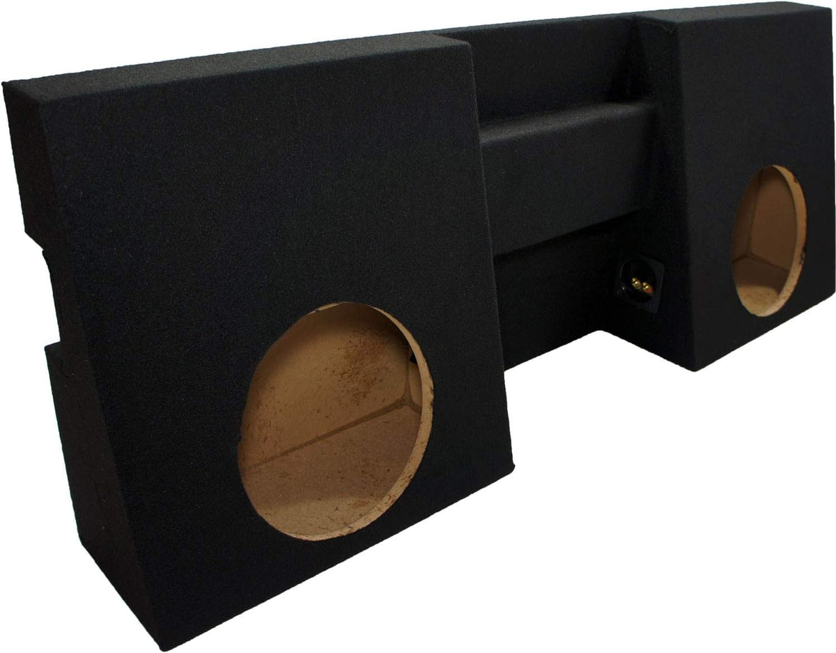 Compatible with 2005-UP Toyota Tacoma Double Cab Dual 10 Sub Box Enclosure & Amp Q934124
