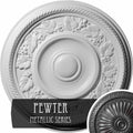 Hand-Painted Pewter Ceiling Medallion L8456