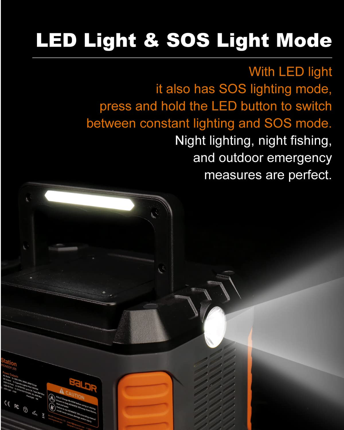 Portable Power Station 330W 288Wh Lithium Battery A413