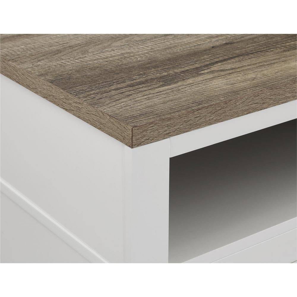 White Electric Fireplace 60 in. TV Stand G90291