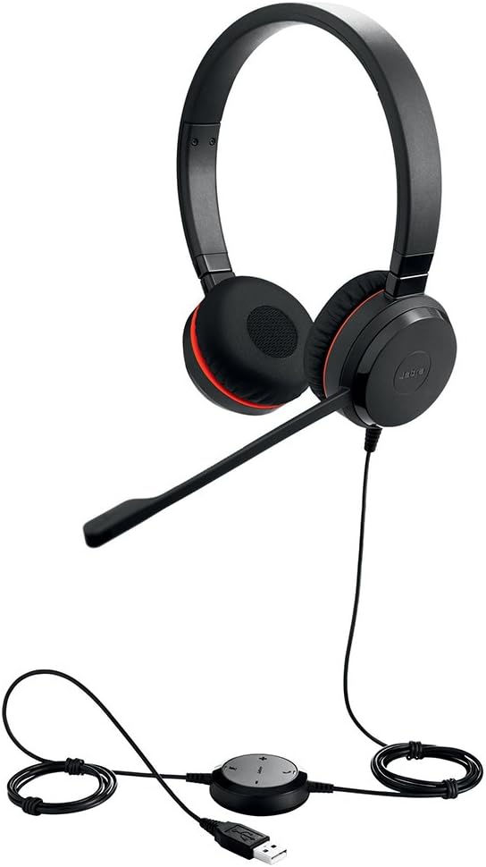 Wired Mono Telephone Headset with 3.5mm Jack/USB Connection M970325