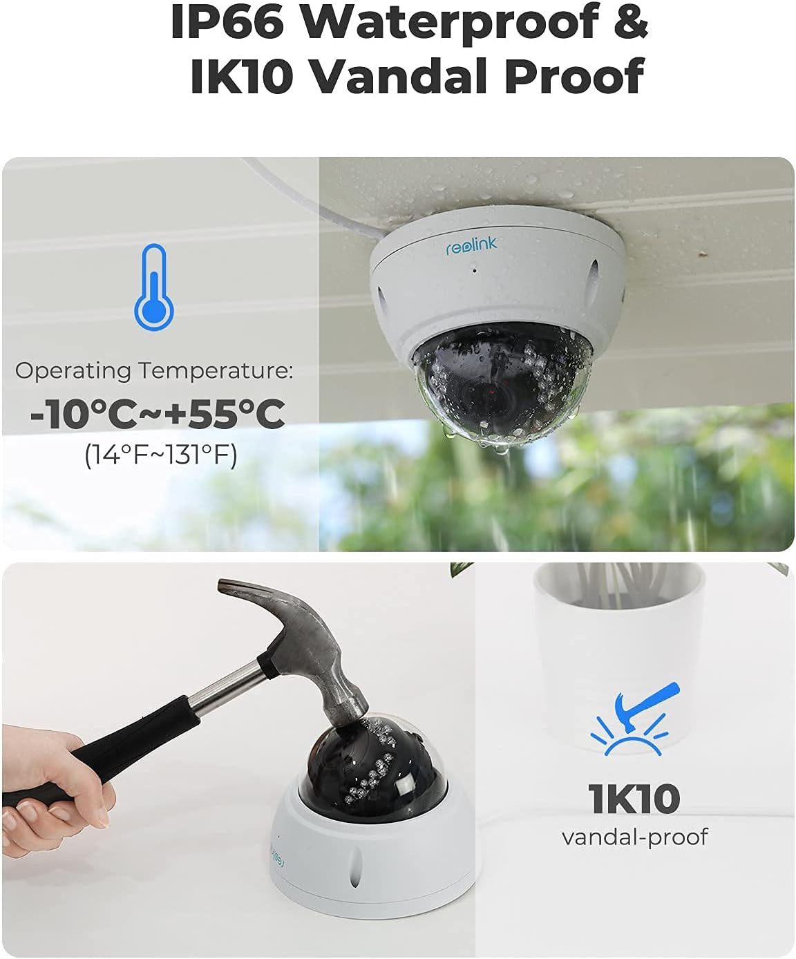 4K PoE Security Camera with 5X Optical Zoom J774