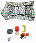 Galvanized Foldable Crab Trap & Accessory Kit V470107